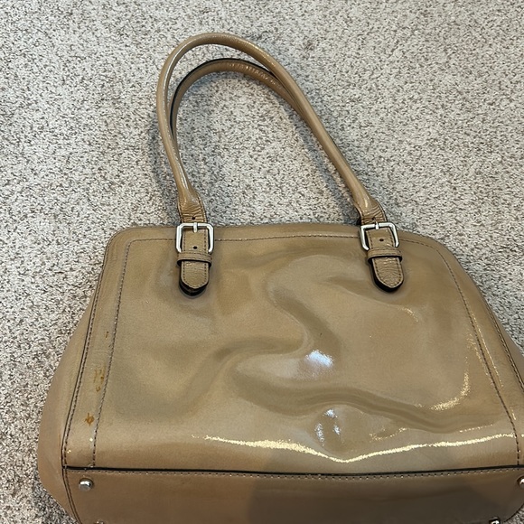 Kate Spade Large Patent Leather Satchel in “Camel” - Picture 4 of 16